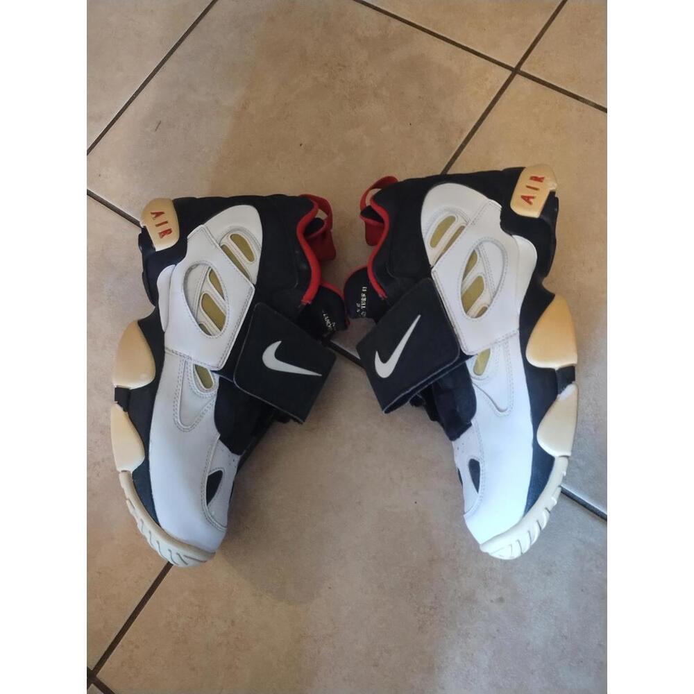 NIKE Air Diamond Turf 49ers‎ Shoes Mens 12 Deion Sanders Black Red